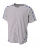 Full customized design :Mens Warp Knit Baseball Jersey - Design Online or Buy It Blank