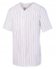 Full customized design : Adult Pinstripe Full Button Baseball Jersey - Design Online or Buy It Blank